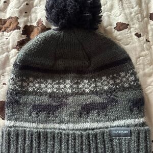Dakine Green and Black Knit Beanie